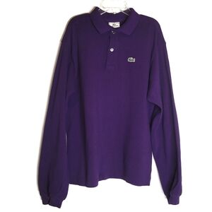 Lacoste | Kids Polo Long Sleeve Collar Shirt Purple US 10/12